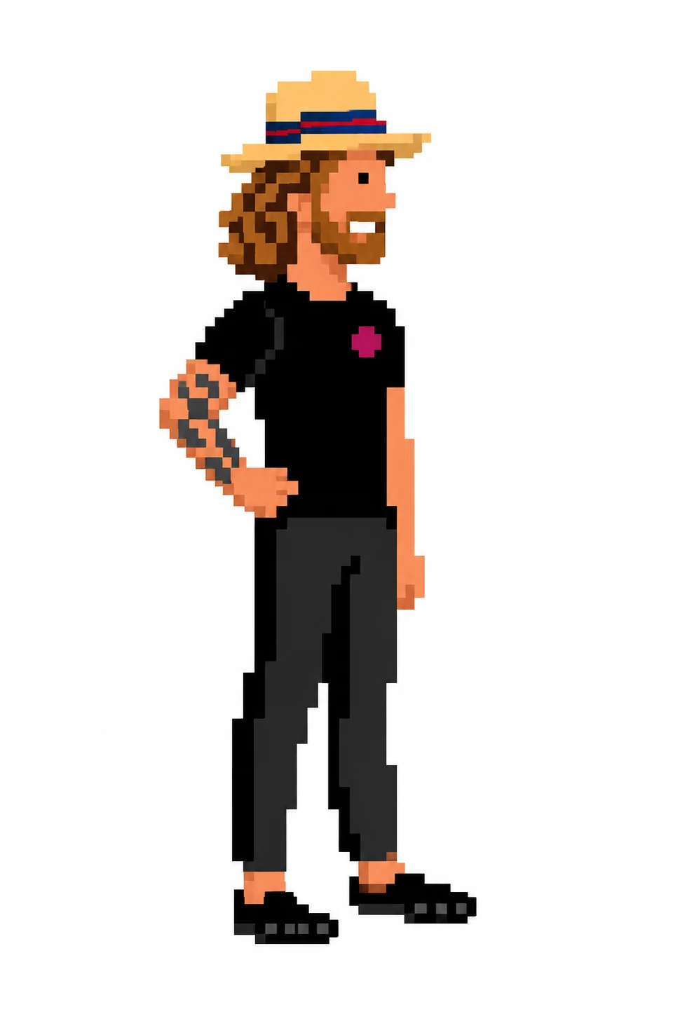 Timo Grobe Farbpixel: Stehend, im Profil