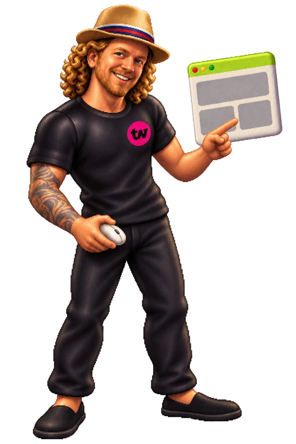 Timo SGI · vorgerenderter Sprite: Erklärt den Seitenbau
