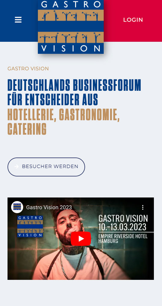 Mobile Startseite gastro-vision.com